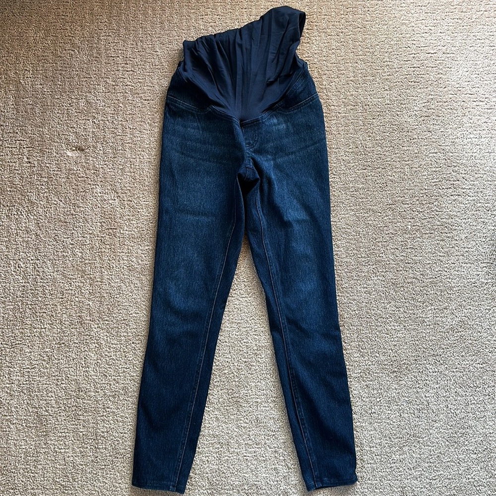 - Spanx Maternity pants. (1) blue denim (1) white denim